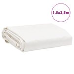 vidaXL Bâche blanc 1 5x2 5 m 650 g/m²