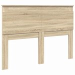 vidaXL Tête de lit Gris béton 140 cm Bois d'ingénierie