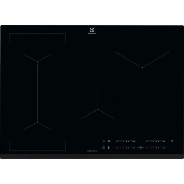 ELECTROLUX EIV734 - Table de cuisson Induction -  4 foyers - 7350 W - 15 positions de puissance -  Noir