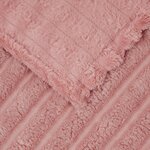 vidaXL Couvertures à jeter 6 Pièces Rose 270 x 240 cm Toison