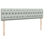 VidaXL Cadre de lit ottoman avec matelas gris clair 160x200 cm velours