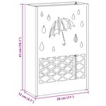 vidaXL Support de parapluie anthracite 28x12x41 cm en acier