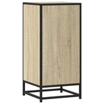 vidaXL Buffet chêne sonoma 35 5x35x76 cm bois d'ingénierie et métal