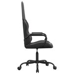 vidaXL Chaise de jeu Noir et gris Similicuir