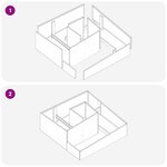 vidaXL Cache-pot de jardin Vert olive 100 x 100 x 50 cm Acier