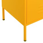 vidaXL Armoire de rangement Jaune moutarde 80x35x101 5 cm Acier