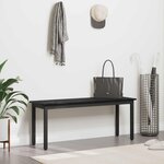 vidaXL banc Chêne noir 110 x 35 x 45 cm Bois d'ingénierie