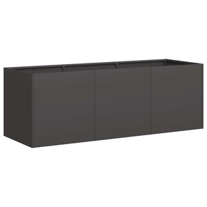 vidaXL Jardinière Noir 120x40x40 cm Acier laminé à froid