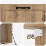vidaXL Meuble TV mural 98 x 31 x 30 cm Chêne artisanal