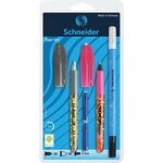 Set d'écriture avec 1 stylo à plume + 1 roller + 1 effaceur - motif aléatoire schneider