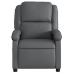 vidaXL Fauteuil inclinable gris similicuir