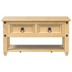 vidaXL Table basse avec tiroirs Corona 85x50x45 cm bois de pin massif