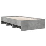vidaXL Cadre de lit gris béton 90x200 cm bois d'ingénierie