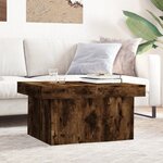 vidaXL Table basse chêne fumé 100x55x40 cm bois d'ingénierie