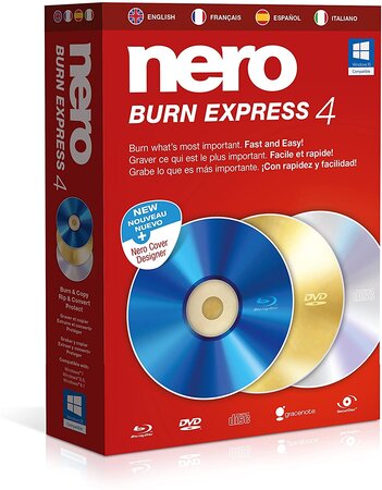 BOITE NERO Burn Express 4 - français espagnol italien anglais