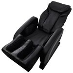 vidaXL Fauteuil de massage Noir Similicuir