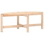 vidaXL Table basse 118x63x45 cm Bois massif de pin
