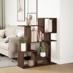 vidaXL Étagère séparatrice de pièce chêne marron 92x29x112 cm