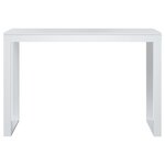 vidaXL Bureau d'ordinateur Blanc 110x60x73 cm Aggloméré