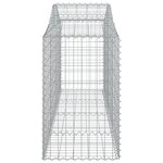 vidaXL Panier de gabions arqué 200x50x80/100 cm Fer galvanisé