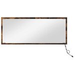 vidaXL Miroir Chêne fumé 90 x 8 5 x 37 cm Bois d'ingénierie