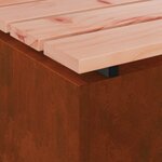 vidaXL Banc de jardin Rouillé 100 x 40 x 43 cm
