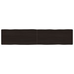 vidaXL Dessus de table bois massif traité bordure assortie