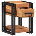 vidaXL Table de nuit 30x30x40 cm en bois d'acacia massif