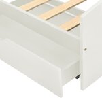 vidaXL Cadre de lit avec 2 tiroirs sans matelas blanc 90x200 cm