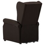 vidaXL Fauteuil Marron foncé Tissu