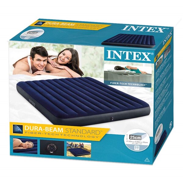 Intex 64755 - Matelas Gonflable Double Place Bleu
