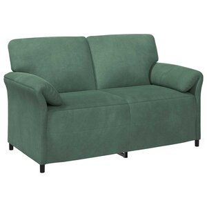 vidaXL Sofa 2 places Vert Mer 158 x 83 x 95 cm Velours