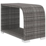 Vidaxl salon de jardin 11 pièces avec coussins résine tressée gris