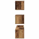 vidaXL Ensemble meuble TV 4 Pièces Bois ancien 80 x 30 x 30 cm