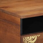 vidaXL Table basse marron miel 80 x 54 x 40 cm bois de manguier massif