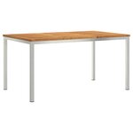 Ensemble de salle à manger de jardin vidaXL 7 pièces en bois massif d'acacia