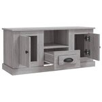 vidaXL Meuble TV sonoma gris 100x35 5x45 cm bois d'ingénierie
