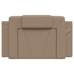 vidaXL Coussin de tête de lit cappuccino 80 cm similicuir