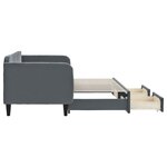 vidaXL Lit de jour avec gigogne et tiroirs sans matelas 80x200 cm
