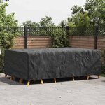 vidaXL Housse pour mobilier d'extérieur Noir 300 x 200 x 90 cm 420D
