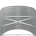 vidaXL Lit surélevé de jardin Acier enduit de poudre 152x80x68 cm gris
