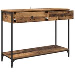 vidaXL Table console Bois Ancien 100 x 34 5 x 75 cm Bois d'ingénierie