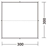 Easy camp bâche de tente 3x3 m