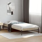 vidaXL Cadre de lit sans matelas chêne sonoma 90x190 cm