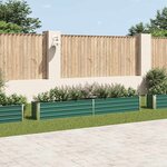vidaXL Lit surélevé de jardin Acier galvanisé 320x40x45 cm Vert