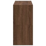 vidaXL Étagères à chaussures 2 Pièces empilable chêne marron 60x30x30 5cm