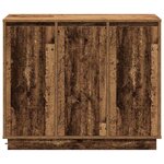 vidaXL Buffet LED Bois ancien 90 x 32 x 75 cm Bois d'ingénierie