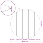 vidaXL Tapis de piscine Gris clair Ø 610 cm Tissu non tissé