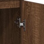 vidaXL Buffet chêne marron 57x34x76 cm bois d'ingénierie