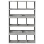 vidaXL Bibliothèque gris béton 100x33x156 5 cm bois d'ingénierie